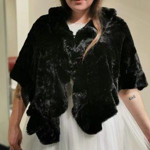 Faux fur shawls